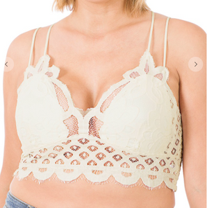 Ivory Crochet Bralette