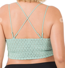 Load image into Gallery viewer, Light Green Crochet Bralette