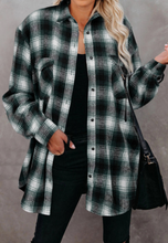 Load image into Gallery viewer, Buttons Pocketed Plaid Shacket