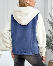 Load image into Gallery viewer, Pre-Order Sherpa Denim Splicing Buttoned Jacket