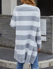 Load image into Gallery viewer, Pre-Order Striped Open Front Cardigans