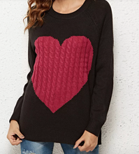 Load image into Gallery viewer, Heart Crochet Knitted Sweaters