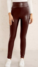 Load image into Gallery viewer, Pre-Order High Waisted Pleather Leggings