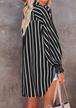 Load image into Gallery viewer, Pre-Order Striped Tunic Button up Tops