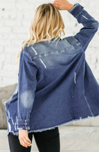 Load image into Gallery viewer, Pre-Order Distressed Denim Shirt/Jacket