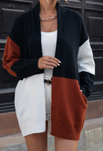 Load image into Gallery viewer, Pre-Order Color Block Cardigans with Pockets