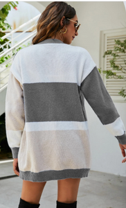 Pre-Order Color Block Knit Cardigans