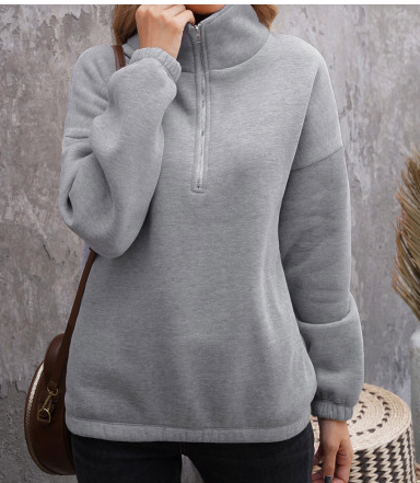 Pre-Order Zipped Collar Sweatshirt