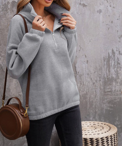 Pre-Order Zipped Collar Sweatshirt