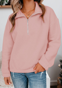 Pre-Order Zipped Collar Sweatshirt