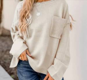 Pre-Order Solid Pocket Sweater