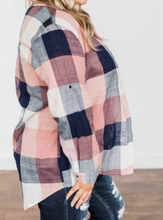 Load image into Gallery viewer, Pre-Order Plus Size Pink Plaid Shirt