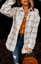 Load image into Gallery viewer, Plaid Shirt Jackets with Silver Buttons