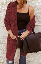 Load image into Gallery viewer, Fuzzy Knit Cardigan with Pockets