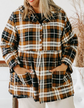 Load image into Gallery viewer, Pre-Order Plaid Print Turn Down Collar Buttons Shirt Jacket