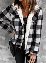 Load image into Gallery viewer, Pre-Order Buffalo Plaid Fleece Button Jackets