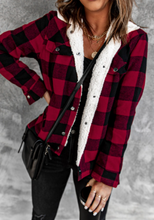 Load image into Gallery viewer, Pre-Order Buffalo Plaid Fleece Button Jackets