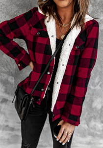 Pre-Order Buffalo Plaid Fleece Button Jackets