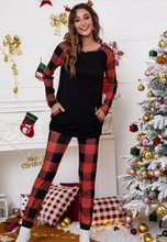 Load image into Gallery viewer, Pre-Order Plaid Lounge Set