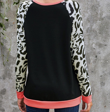 Load image into Gallery viewer, Pre-Order Leopard Sleeve Sweatshirts