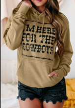 Load image into Gallery viewer, Pre-Order Khaki Letter Print Graphic Hoodie with Kangaroo Pocket