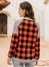Load image into Gallery viewer, Pre-Order Stripes &amp; Plaid Long Sleeve Top