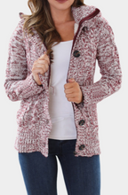 Load image into Gallery viewer, Pre-Order Long Sleeve Button-up Hooded Cardigans