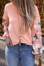 Load image into Gallery viewer, Pre-Order Floral Lace Patchwork Long Sleeve Top