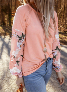 Pre-Order Floral Lace Patchwork Long Sleeve Top