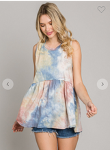 Load image into Gallery viewer, Tie Dye Babydoll Top