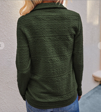 Load image into Gallery viewer, Pre-Order Zip Up Solid Textured Sweatshirts