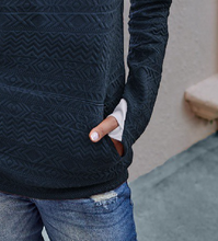 Load image into Gallery viewer, Pre-Order Zip Up Solid Textured Sweatshirts