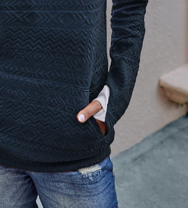 Pre-Order Zip Up Solid Textured Sweatshirts