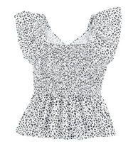 Load image into Gallery viewer, Pre-Order Leopard Butterfly Sleeves Babydoll Top