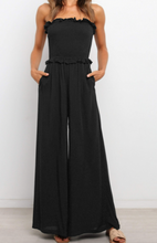 Load image into Gallery viewer, Pre-Order Smocked Bandeau Wide Leg Jumpsuit