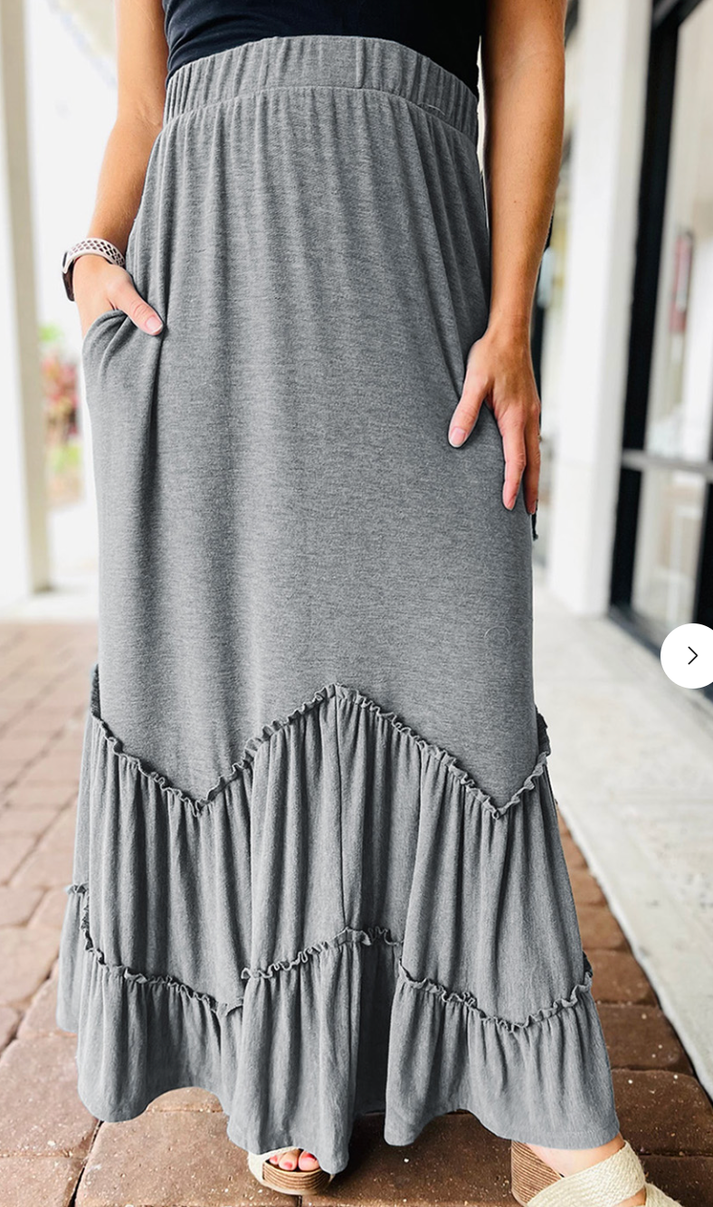 Grey zig sale zag skirt