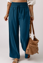 Load image into Gallery viewer, Pre-Order Drawstring Elastic Waist Casual Wide Leg Pants