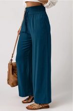 Load image into Gallery viewer, Pre-Order Drawstring Elastic Waist Casual Wide Leg Pants