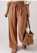 Load image into Gallery viewer, Pre-Order Drawstring Elastic Waist Casual Wide Leg Pants