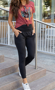 Pre-Order High Waist Pleated Pocket Leggings