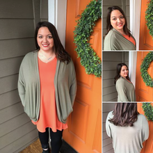 Load image into Gallery viewer, Light Olive Slouch Cardigan