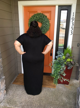 Load image into Gallery viewer, Black Maxi Dress with Pockets