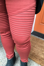 Load image into Gallery viewer, Terracotta Moto Jeggings