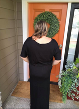 Load image into Gallery viewer, Black Maxi Dress w/ Pockets