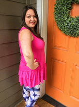 Load image into Gallery viewer, Hot Pink Ruffle Tank Top