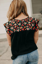Load image into Gallery viewer, Black Fall Embrodered Top