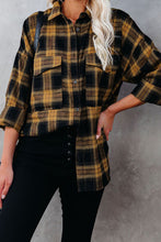 Load image into Gallery viewer, Pre-Order Black and Orange Flannel Top