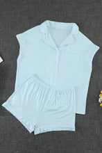 Load image into Gallery viewer, Pre-Order Button Shirt and Shorts PJ Set