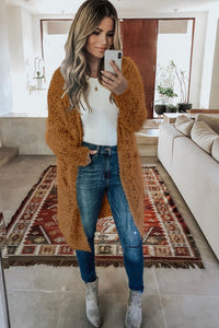 Pre-Order Fuzzy Knit Cardigans with Pockets