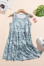 Load image into Gallery viewer, Camo Tiered Dress